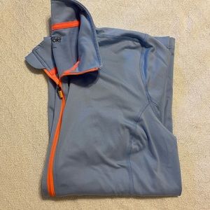 Lands’ End Sport Full Zip Blue Jacket